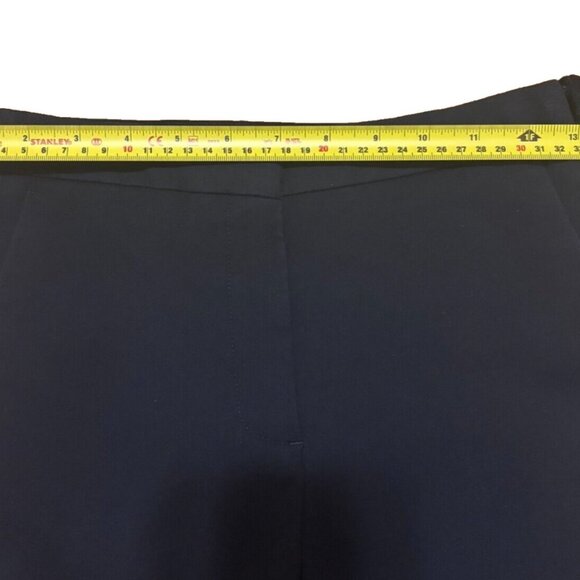 Zara Basic NAVY BLUE Trousers White/Red Stripe Womens Size Small - Picture 8 of 9